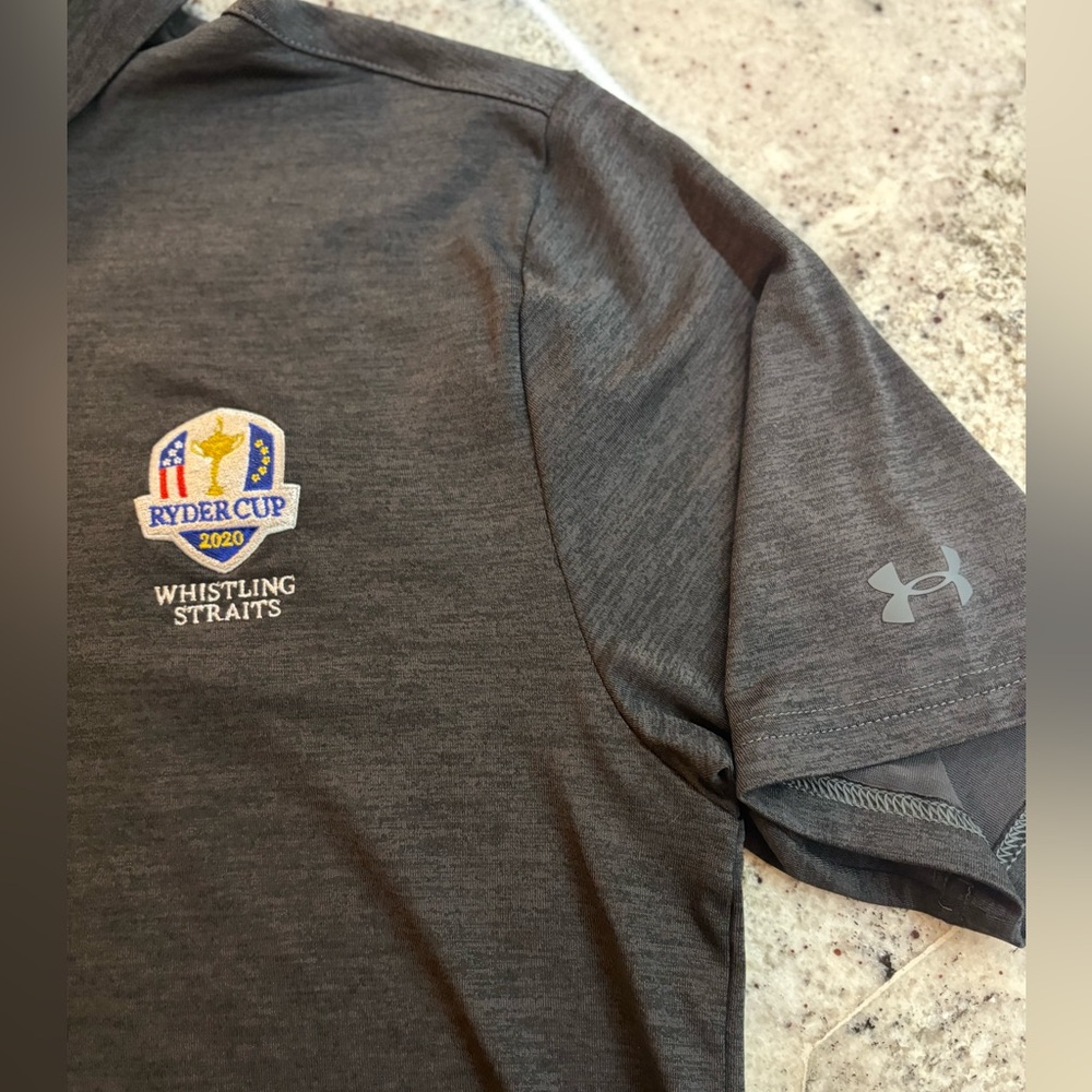 NWOT Under Armour Men’s Black Heather Ryder Cup Size Small